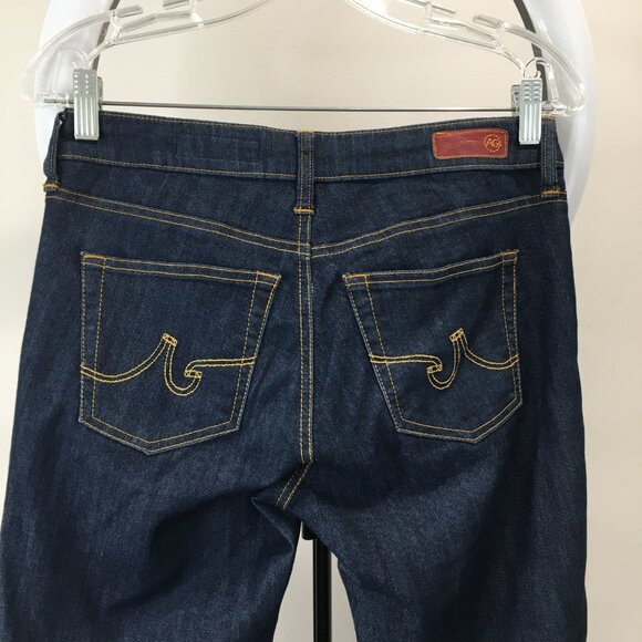 AG ADRIANO GOLDSCHMIED Logo Hardware Dark Wash The Jegging Super Skinny Jeans - Picture 9 of 11